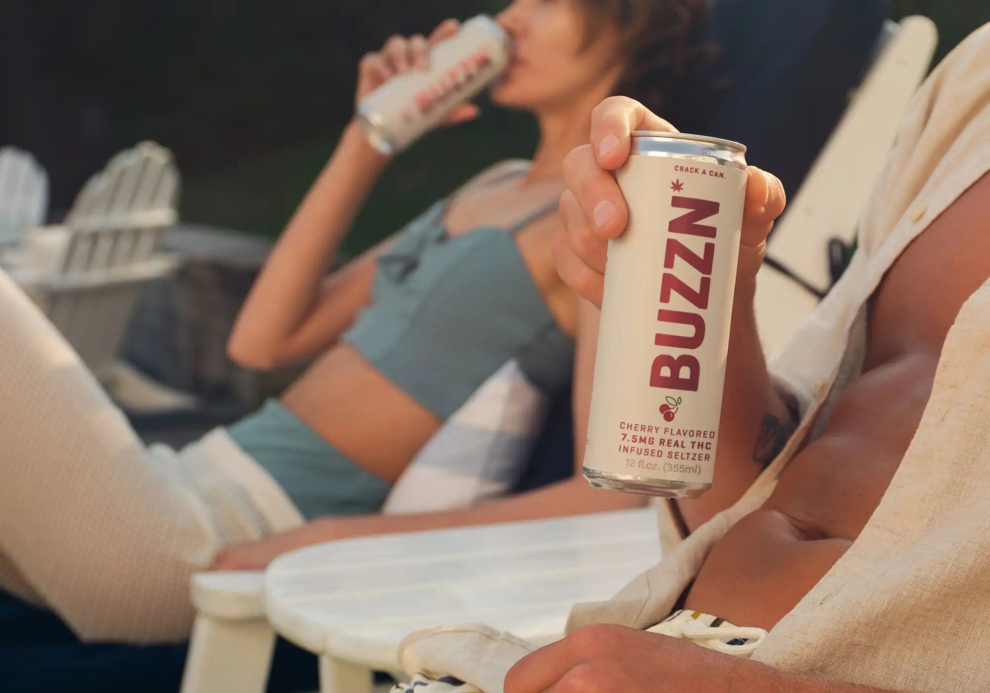Cherry Flavor Seltzer Can