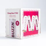 BUZZN infused seltzer cherry 7.5mg thc 6 pack