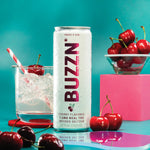 BUZZN infused seltzer cherry 7.5mg thc
