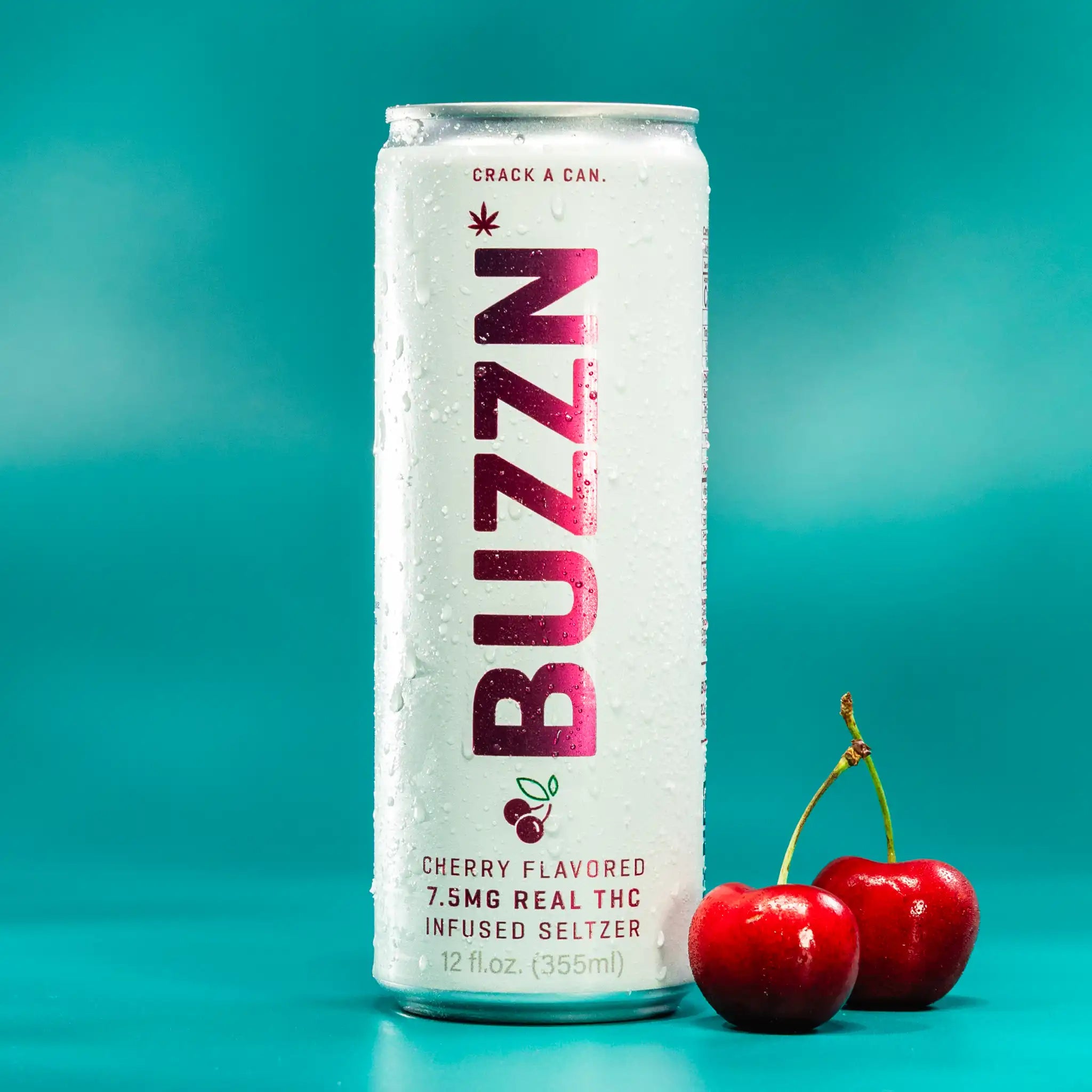 Cherry Flavored 7.5 MG THC Infused Seltzer