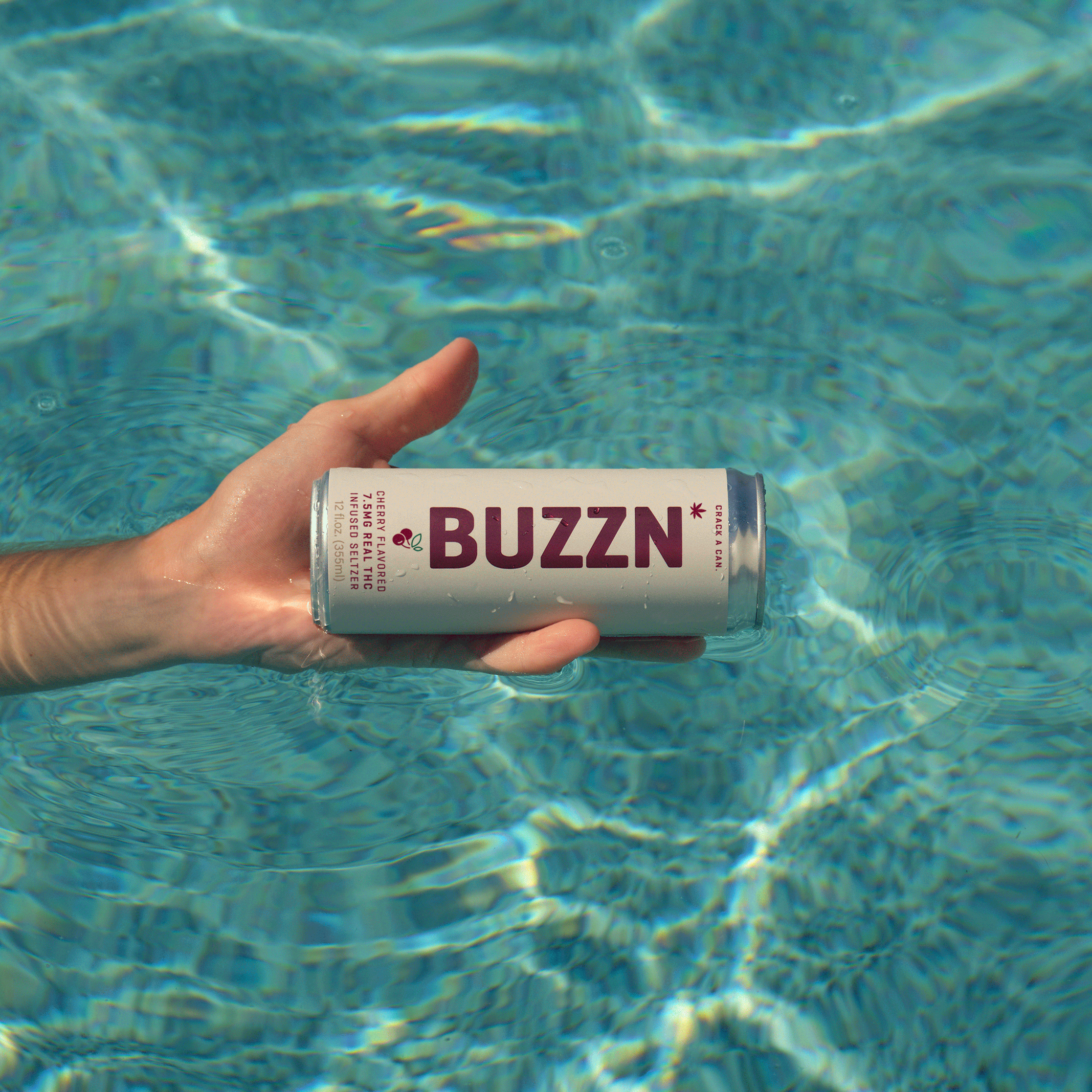 BUZZN Cherry Seltzer Gif