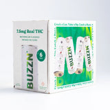 Buzzn Infused Seltzer Watermelon 7.5mg THC 6 Pack